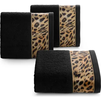 BAVLNĚNÝ RUČNÍK EVA MINGE23 70X140 CM ČERNÁ