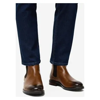 Pracovní obuv Kotníková obuv s elastickým prvkem Lanetti CEO-1853 124AM Hnědá 41