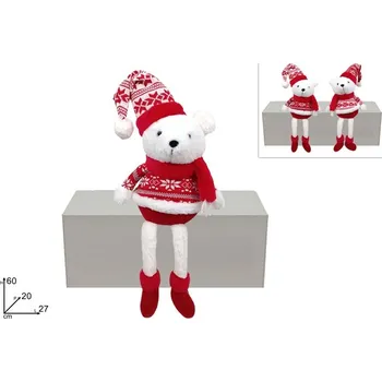 Vánoční dekorace PROHOME - Medvěd vánoční 60cm mix