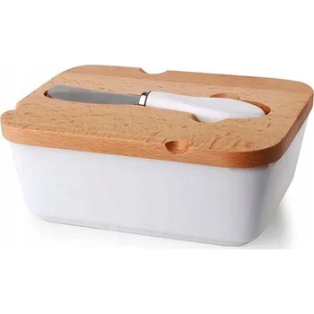 Dóza na potraviny FLORINA Máslenka ADRIA s bambusovým víkem