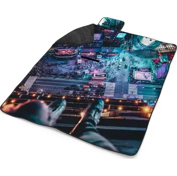 deka Sablio Plážová deka Pohled z výšky: 200x140 cm