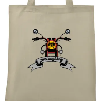 Nákupní taška Taška Auta a motorky | Taška pro motorkáře Život mezi koly