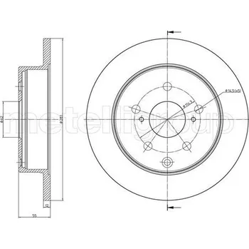 Brzdový kotouč Brzdový kotouč CIFAM (800-1012C)