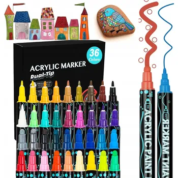 DÁREK 36 akrylových FIXY , Popisovače Fixy