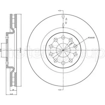 Brzdový kotouč Brzdový kotouč CIFAM (800-611C)