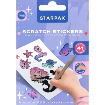 kreativní sada SAMOLEPKY KE STÍRÁNÍ, sada 41 nálepek pro holčičku