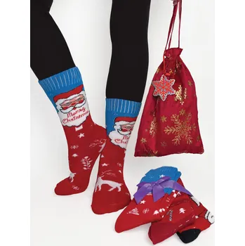 Dámské ponožky Dárkové balení vánočních ponožek 3PACK, VELIKOST 35 - 38