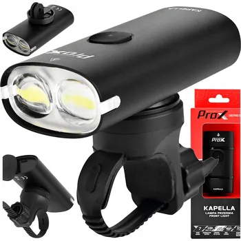 Cyklosvítilna Přední světlo PROX KAPELLA 1600 Lm, 4000 mAh USB-C