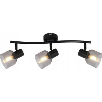 Stropní bodové svítidlo obdélníkové Reality černé