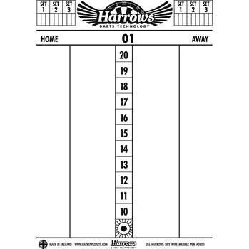 Příslušenství pro šipky Harrows Scoreboard tabule 47,5 x 34 cm