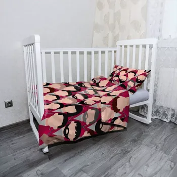 Povlečení Sablio Mikroplyšové dětské povlečení do postýlky Money heist Anonymní tváře - 120x90 / 40x60