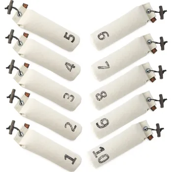 tréninková pomůcka pro psa Firedog Set 10x Standard dummy 500 g bílý číslované 1-10