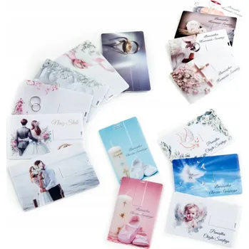 USB flash disk USB flash disk MemoRabbit DS-1402 / KARTA / UV potisk 128 GB USB 2.0 vícebarevný