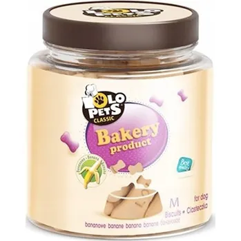 Pamlsek pro psa Sušenky LoLo Pets banánové kostky M 210g