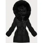 Černá dámská zimní bunda s kapucí S'West (B8550-1) odstíny černé M (38)