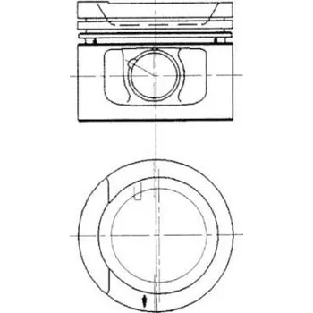 Píst motoru Píst, , 044107065G, 044107065H, 044107103L, KOLBENSCHMIDT, 90942600