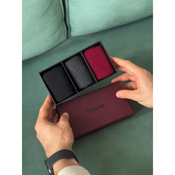 Pánské oblečení Ponožky Steven art.175/3 Pánské ponožky Boxy A'3 41-46 mix barev 3 44-46