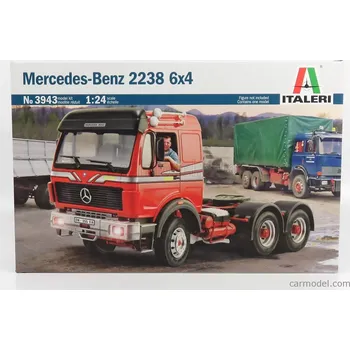 Plastikový model Italeri Mercedes benz 2238 6x4 Tractor Truck 3-assi 1990 1:24 /
