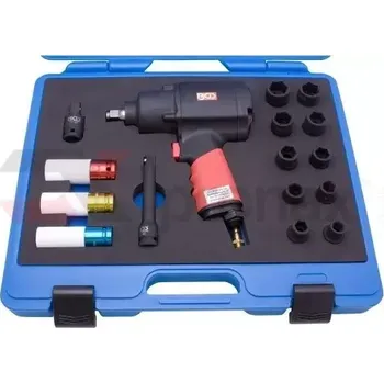 Pneumatický rázový utahovák 1/2" BGS105259 (1355 Nm). Sada 16 ks v plastovém kufru s pěnou (BGS105259) (pro trvalé nasazení v průmyslu)