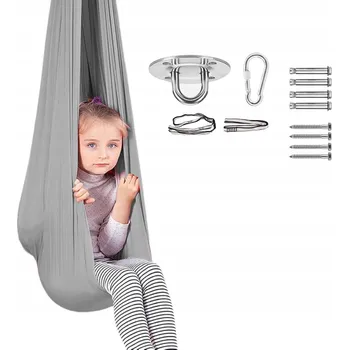 Zahradní houpačka SENZORICKÁ HOUBACÍ SÍŤ PRO DĚTI TERAPEUTICKÁ AKROBATICKÁ HOUPAČKA PREMIUM