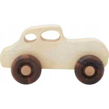 Dřevěná hračka Dřevěné auto retro, dřevěná hračka na kolečkách