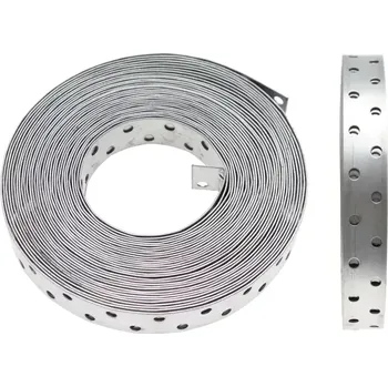 Lepicí páska Děrovaná montážní páska 20 mm x 10 m (BGS1080900) (Děrovaná montážní páska o šířce 20 mm a délce 10 m je vhodná pro upevnění, zavěšení nebo fixaci různých prvků v dílně i domácnosti. Ocelový materiál s pravidelnými otvory umožňuje snadné přizpůsobení délk