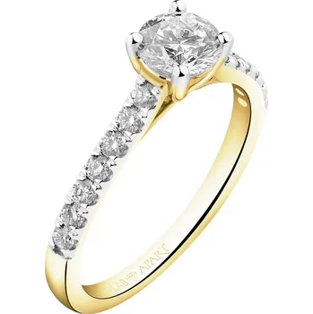 Prsten Zlatý prsten s laboratorními brilianty - 0,75 ct - ryzost 750 - 500.101