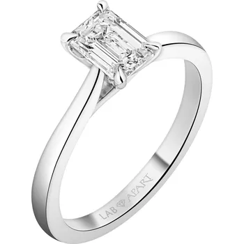 Prsten Prsten z bílého zlata s laboratorním diamantem - 1,03 ct - ryzost 750 - 504.105