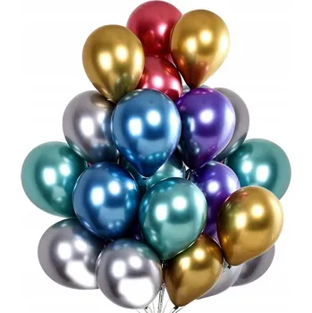 Balónek VELKÉ BAREVNÉ CHROMOVÉ METALICKÉ BALÓNKY XXL x50