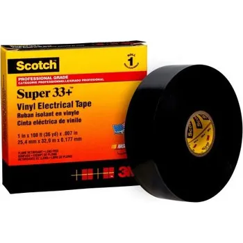Izolační páska Izolační páska elektro, Černá PVC 25.4mm x , délka: 33m tloušťka 0.178mm 3M