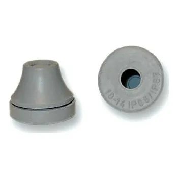elektrický kabel WAPRO GVK-M16 gum. průchodka/záslepka W-GLAND, IP67, otvor M16, kabel 5 - 9 mm, kaučuk, šedá RAL 7001