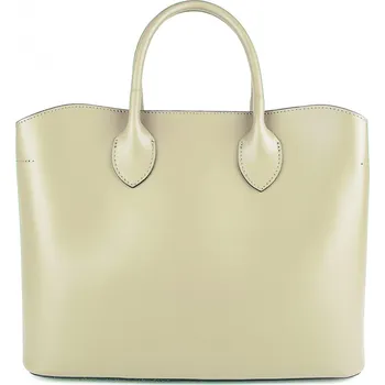 Kabelka GIOSTRA Dámská kožená kabelka Erica Béžová