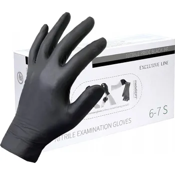 Vyšetřovací rukavice Rukavice X-NITRIGLO nepudrované, různé barvy Velikost XL černá