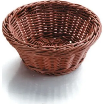 chlebník TOMGAST Košík na pečivo polypropylen kulatý tmavý, 230 x 80 mm