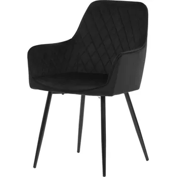 Jídelní židle Jídelní židle, černá, sametová látka, DCH-215 BK4