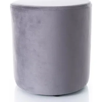 Taburet Kulatý taburet DOLORES 4 - tmavě šedý