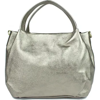 GIOSTRA Dámská kožená kabelka crossbody Olivie Zlatá