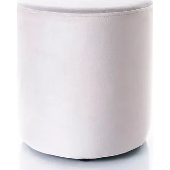 Taburet Kulatý taburet DOLORES 6 - světle šedý
