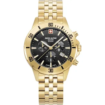 Hodinky Swiss Alpine Military 7024.9117 Herrenuhr Cruiser Chronograph 44mm 10ATM