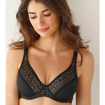 Podprsenka Podprsenka L' Irresistible z krajky a mikrovlákna, s kosticemi černá 85F