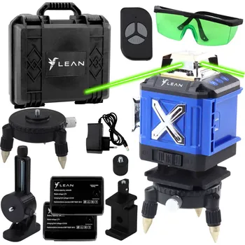 Vodováha Laserová vodováha 4D 16 linií – s kufrem 2 akumulátory | modrá