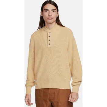 Pánský svetr Nike Life Long Sleeve Military Henley Sweater-Pánský svetr - Velikost M