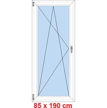 Okno Soft Balkonové dveře 85x190 cm, otevíravé a sklopné