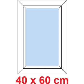 Okno Soft Plastové okno 40x60 cm, FIX neotevíravé