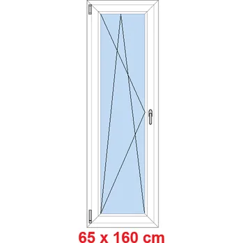 Okno Soft Balkonové dveře 65x160 cm, otevíravé a sklopné