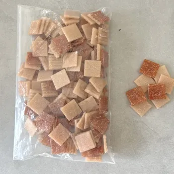 Mozaiková sada MOSAIC MOZAIKA sklo hnědý mix 2x2 cm 140 ks