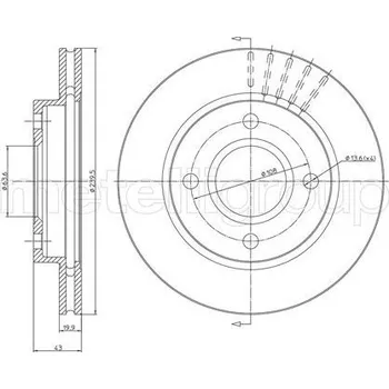 Brzdový kotouč Brzdový kotouč CIFAM (800-169)