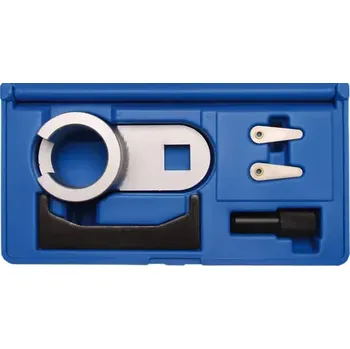 Rozvod motoru přípravek aretační pro vozy VW,diesel motory 2,4l (BGS108216) (Aretační sada BGS108216 obsahuje 5 dílů určených pro přesné zajištění rozvodů u dieselových motorů VW 2,4 l při údržbě nebo opravě. Kompatibilita s konkrétními modely zajišťuje správné nastave