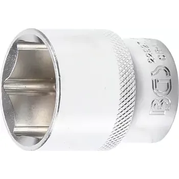 Nástrčná hlavice šestihranná 12,5 mm (1/2“) 27 mm (BGS1022927) (Nástrčná hlavice šestihranná 12,5 mm (1/2") s průměrem 27 mm je určena pro práci s ráčnou a šroubování šroubů a matic. Robustní konstrukce zajišťuje dlouhou životnost při běžném používán