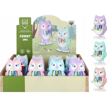 Hračka pro nejmenší NAVÍJECÍ SOVA SOVIČKA hračka pro děti 0627